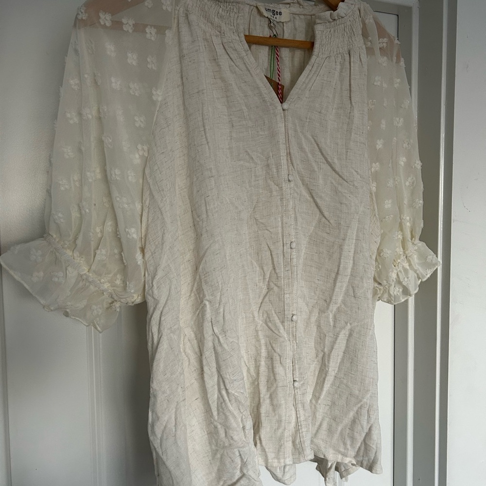 Women's Cream Blouse
